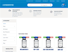 Tablet Screenshot of extremepeptides.com